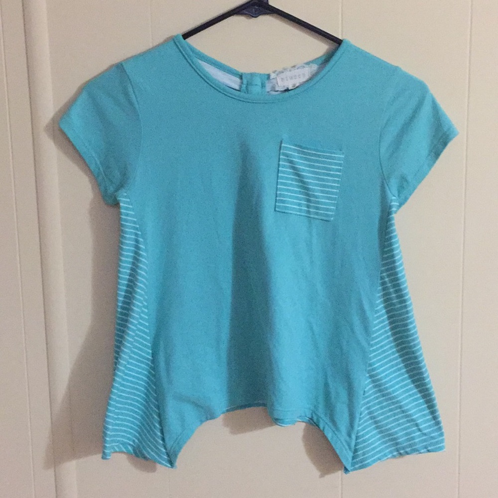 Blue cotton Tee